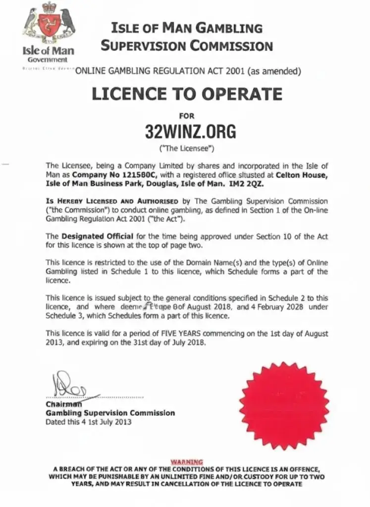 Isle of man 32win